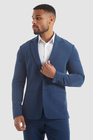 True Muscle Fit Tech Suit Jacket In Navy - TAILORED ATHLETE - USA