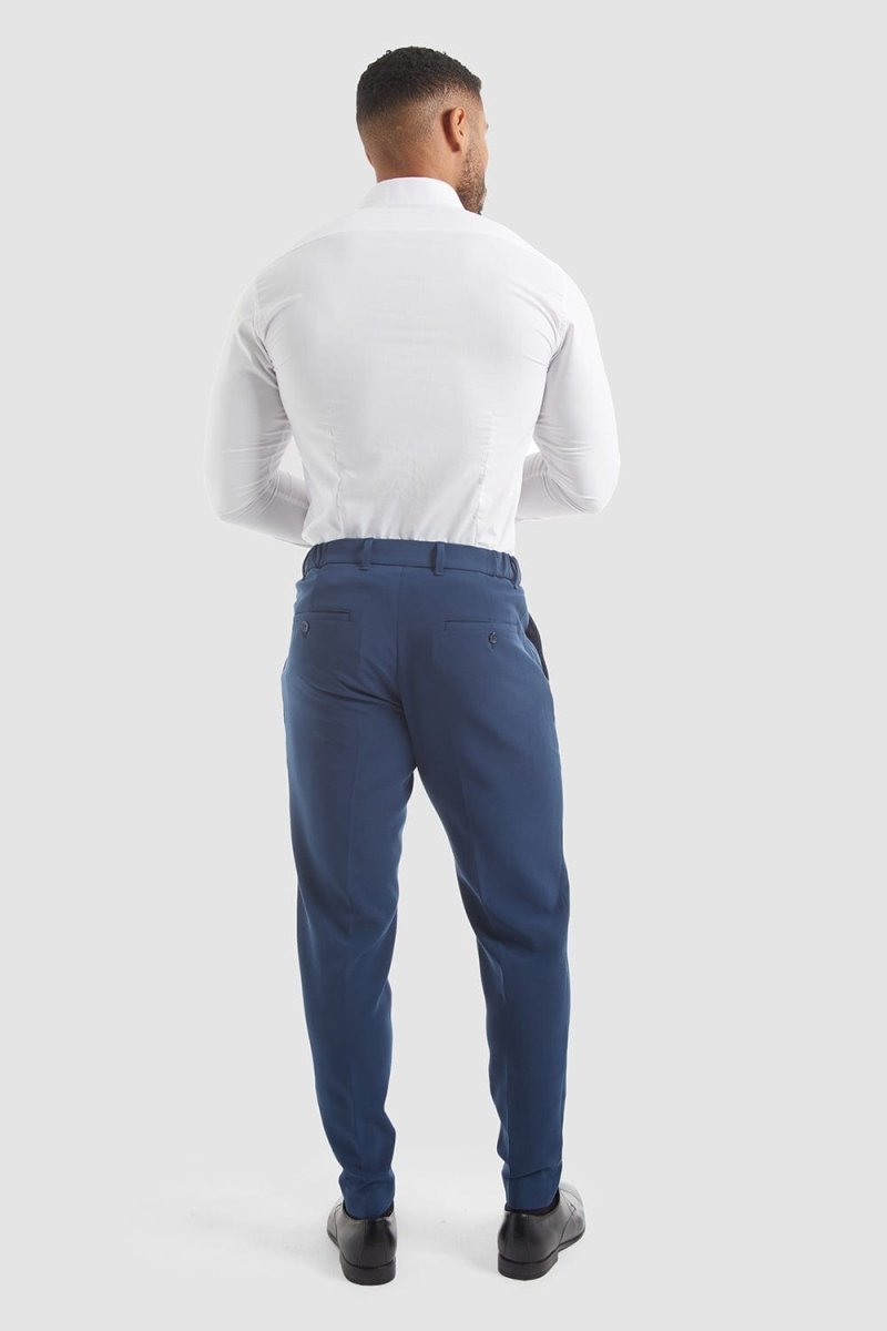 True Athletic Fit Tech Suit Pants In Navy - TAILORED ATHLETE - USA
