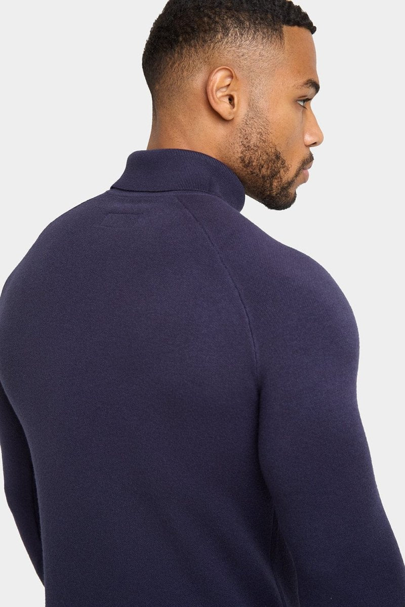 Supersoft Turtleneck in Navy - TAILORED ATHLETE - USA