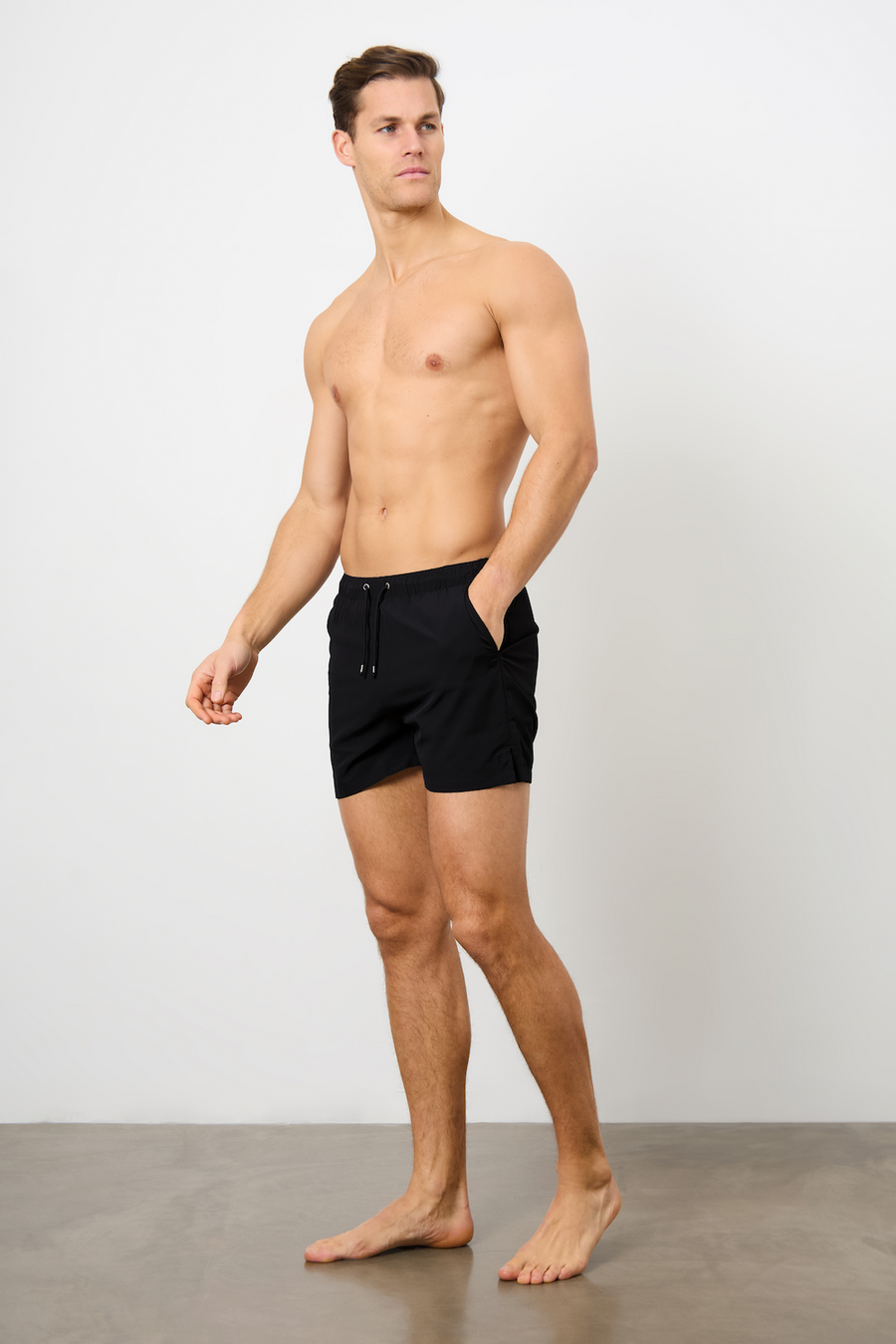 Plain Swim Shorts in Black - TAILORED ATHLETE - USA