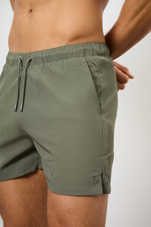 Plain Swim Short in Khaki - TAILORED ATHLETE - USA