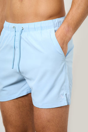 Plain Swim Short in Soft Blue - TAILORED ATHLETE - USA