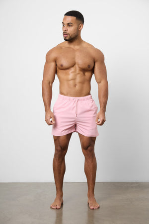 Plain Swim Short in Pale Pink - TAILORED ATHLETE - USA