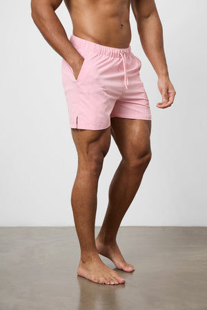 Plain Swim Short in Pale Pink - TAILORED ATHLETE - USA