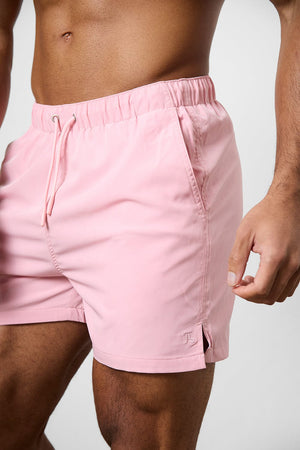 Plain Swim Short in Pale Pink - TAILORED ATHLETE - USA