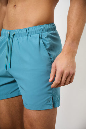 Plain Swim Short in Teal - TAILORED ATHLETE - USA