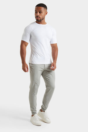 Everyday Tech Trousers in Soft Grey - TAILORED ATHLETE - ROW