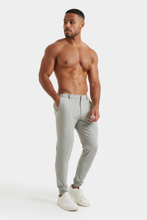 Everyday Tech Pants in Soft Grey - TAILORED ATHLETE - USA