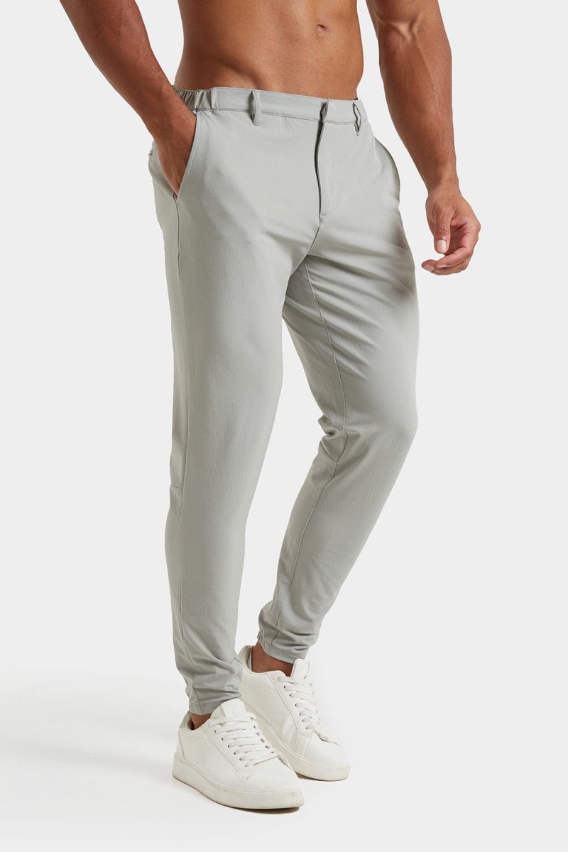 Everyday Soft Grey Tech Trousers for Comfort and Style