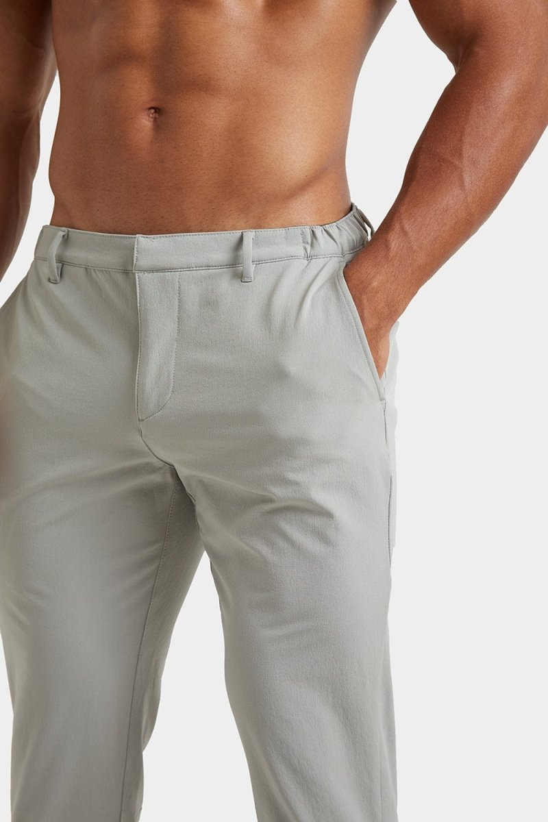 Everyday Tech Pants in Soft Grey - TAILORED ATHLETE - USA