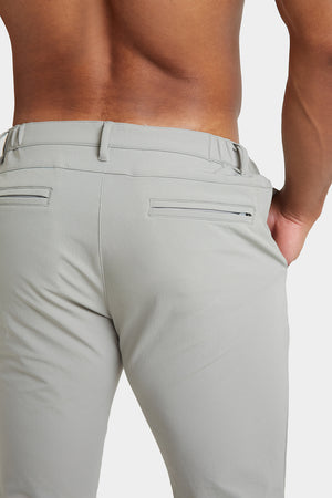 Everyday Tech Pants in Soft Grey - TAILORED ATHLETE - USA