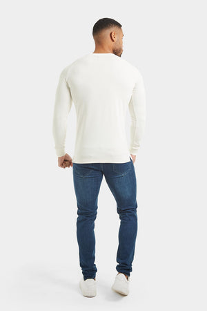 Textured Fashion T-Shirt in Ecru - TAILORED ATHLETE - USA