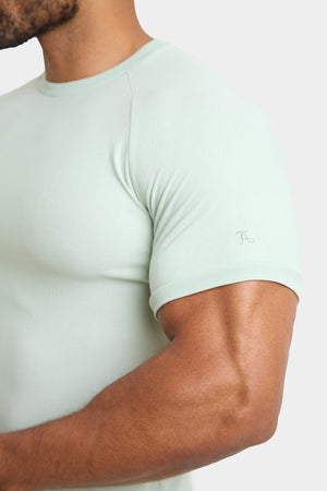 Textured Fashion T-Shirt in Mint - TAILORED ATHLETE - USA