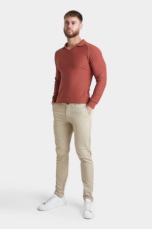 Athletic Fit Chino Pants in Stone - TAILORED ATHLETE - USA
