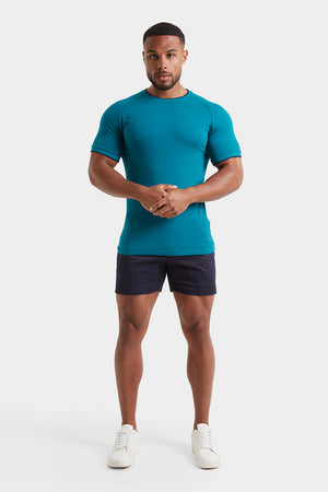 Tipped T-shirt in Peacock - TAILORED ATHLETE - USA