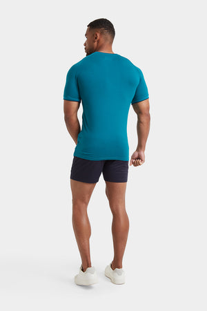 Tipped T-shirt in Peacock - TAILORED ATHLETE - USA