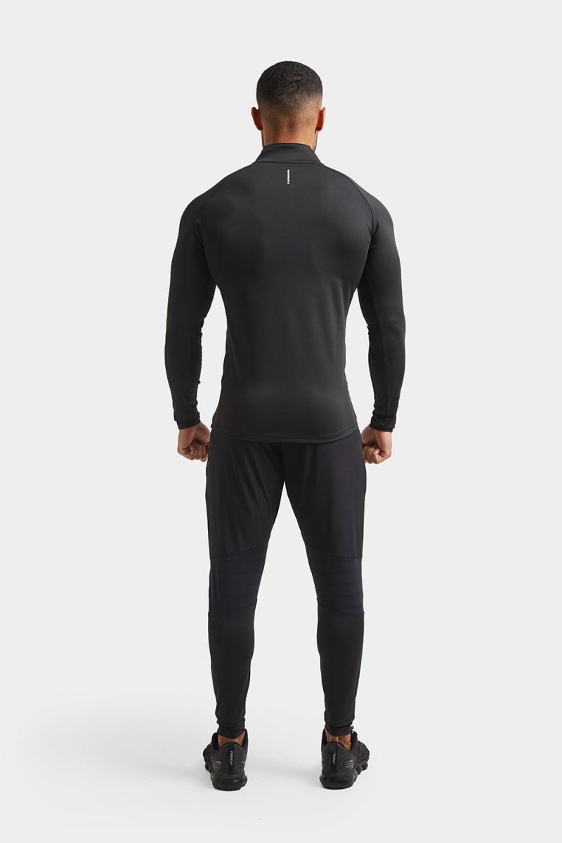 Training Quarter Zip in Black - TAILORED ATHLETE - USA