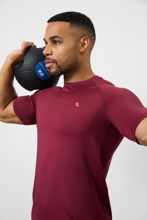 Training Top in Burgundy - TAILORED ATHLETE - USA