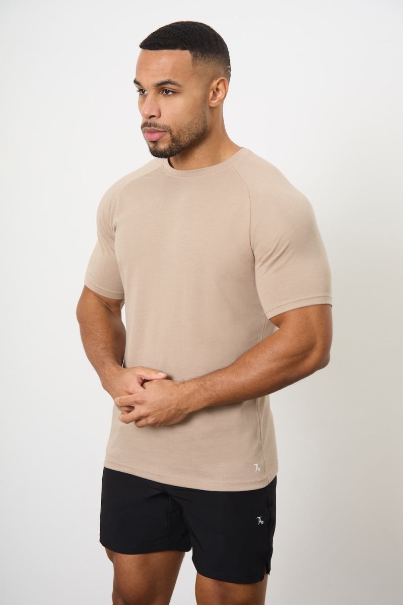 5 Pack Essential Training Top in Mid Grey/ Sand/ Rose/ Wood Rose/ White - TAILORED ATHLETE - USA