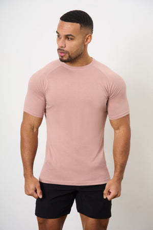 5 Pack Essential Training Top in Mid Grey/ Sand/ Rose/ Wood Rose/ White - TAILORED ATHLETE - USA