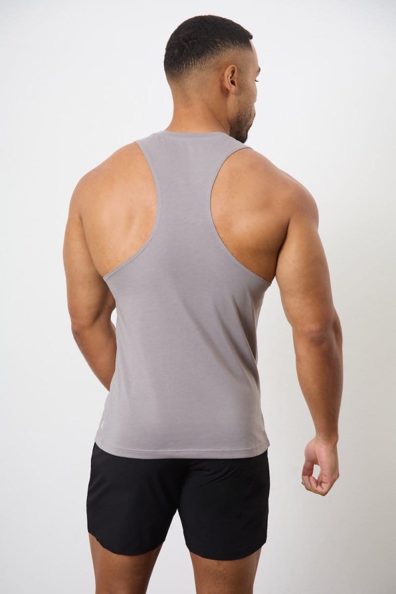 5 Pack Essential Training Tank Top in Mid Grey/ Sand/ Rose/ Wood Rose/ White - TAILORED ATHLETE - USA