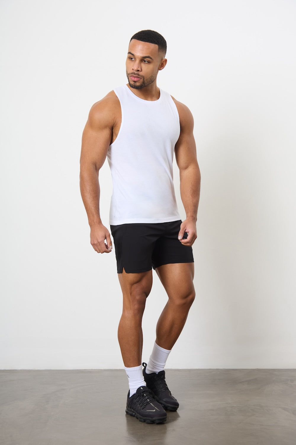 3 Pack Essential Training Tank Top in White - TAILORED ATHLETE - USA