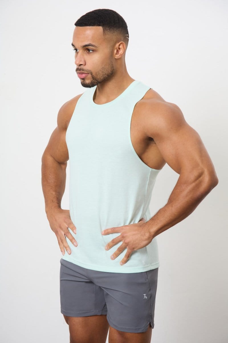 3 Pack Essential Training Tank Top in Cobalt Blue/ White/ Mint - TAILORED ATHLETE - USA