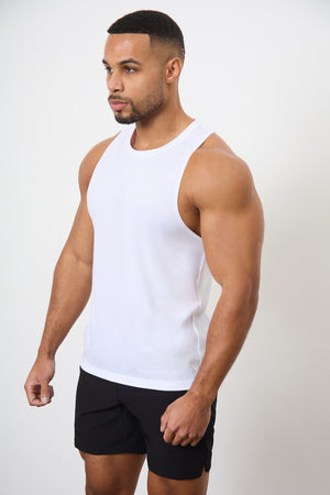 3 Pack Essential Training Tank Top in White - TAILORED ATHLETE - USA