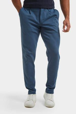 Twill Pants in Petrol Blue - TAILORED ATHLETE - USA