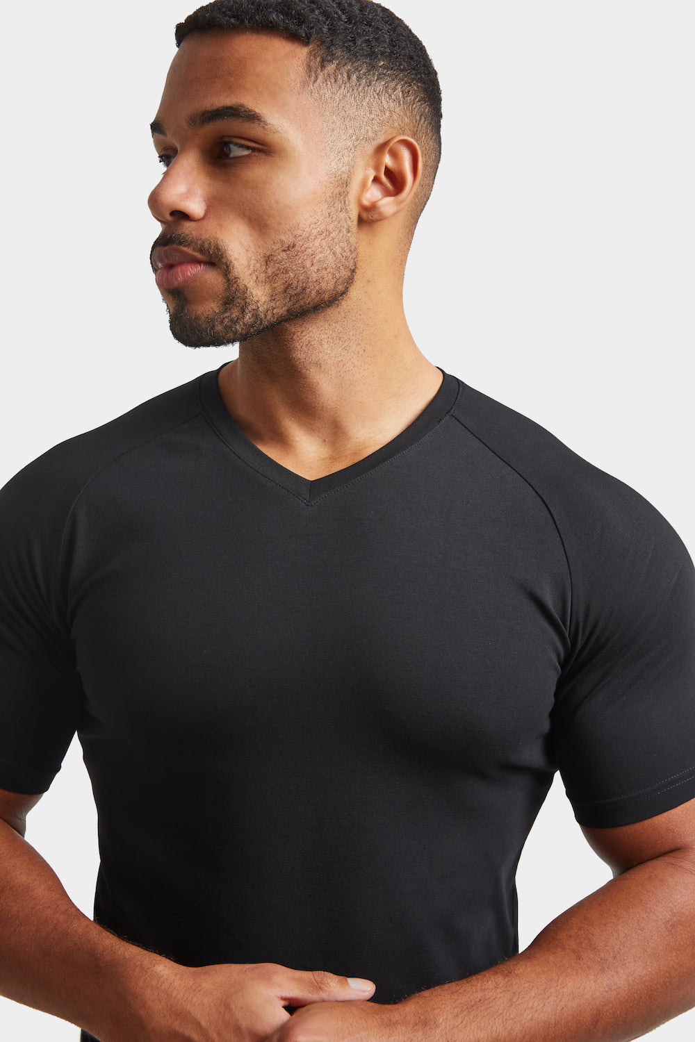 Round-neck T-shirt Regular fit - Black marl - Men