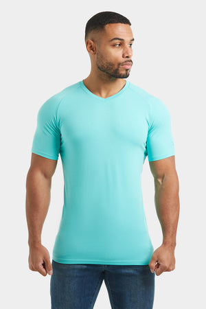 Premium Athletic Fit V-Neck in Spearmint - TAILORED ATHLETE - USA
