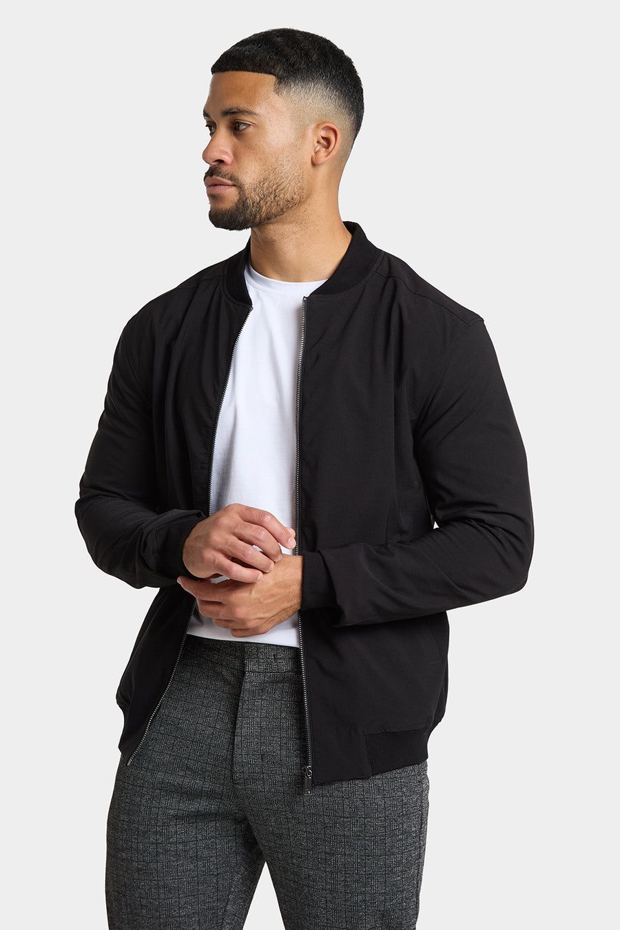 Winter Bomber Jacket in Black - TAILORED ATHLETE - USA