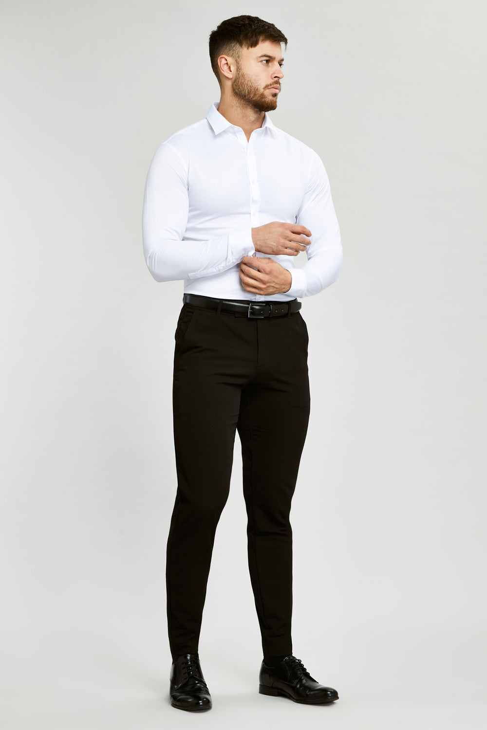 Double Pleated White Cotton and Linen Dress Pant - Custom Fit Tailored  Clothing