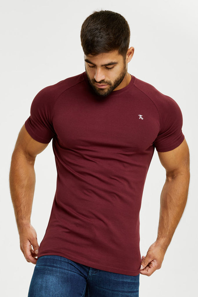 Tailored Athlete Athletic Fit Polo Shirt in Burgundy, L