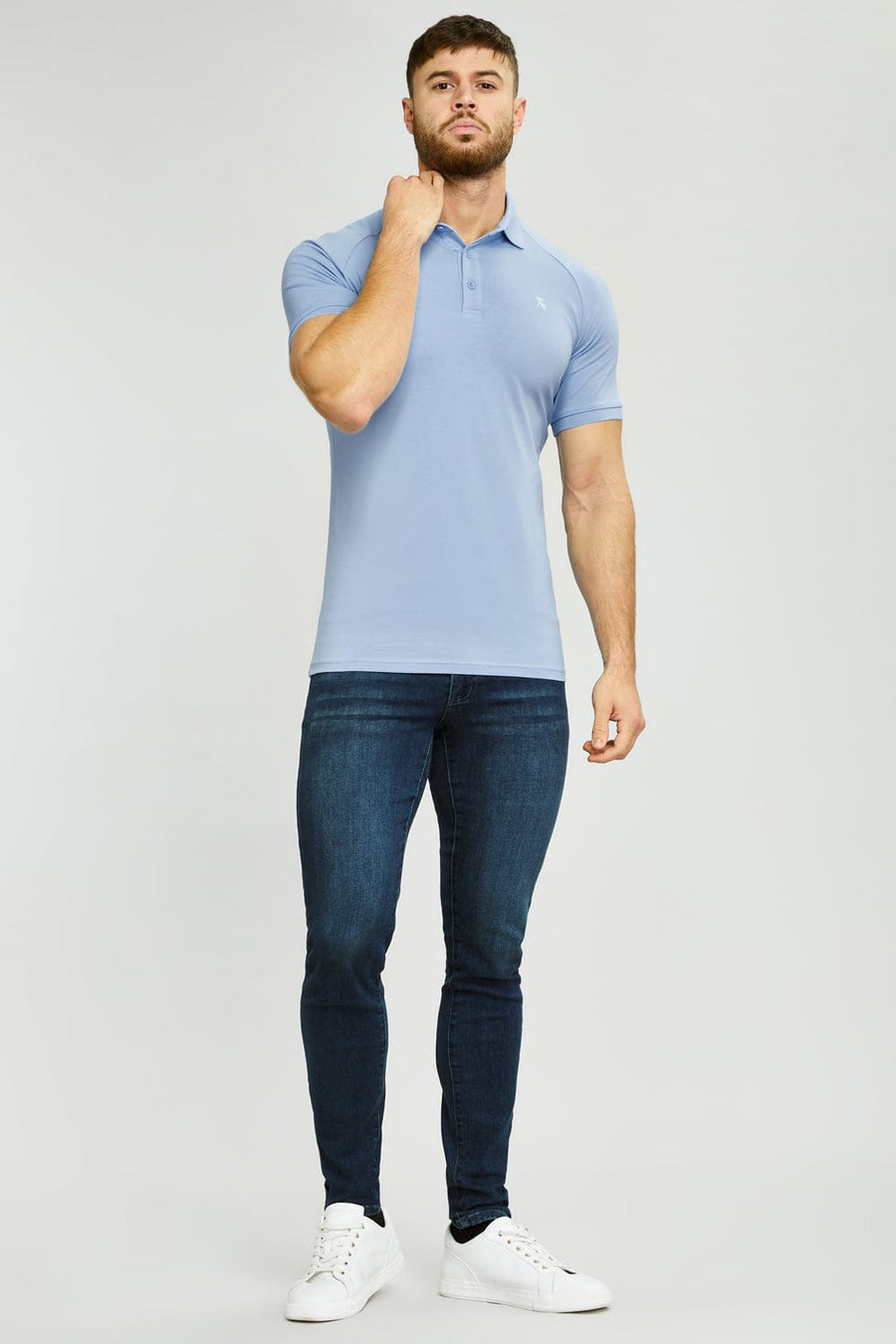 Athletic Fit Polo Shirt in Lavender Blue - TAILORED ATHLETE - USA
