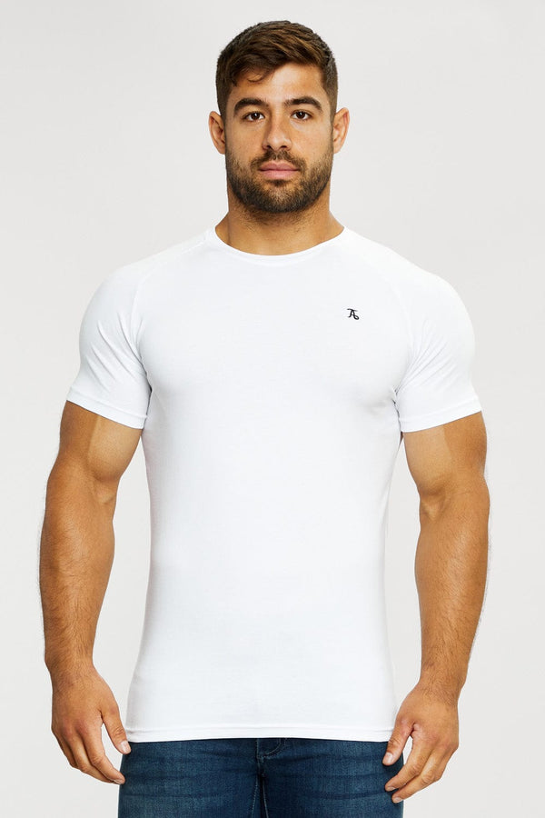 Athletic fit sale white t shirts