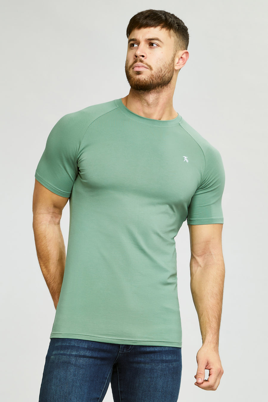 Athletic Fit T-Shirt in Sage - TAILORED ATHLETE - USA