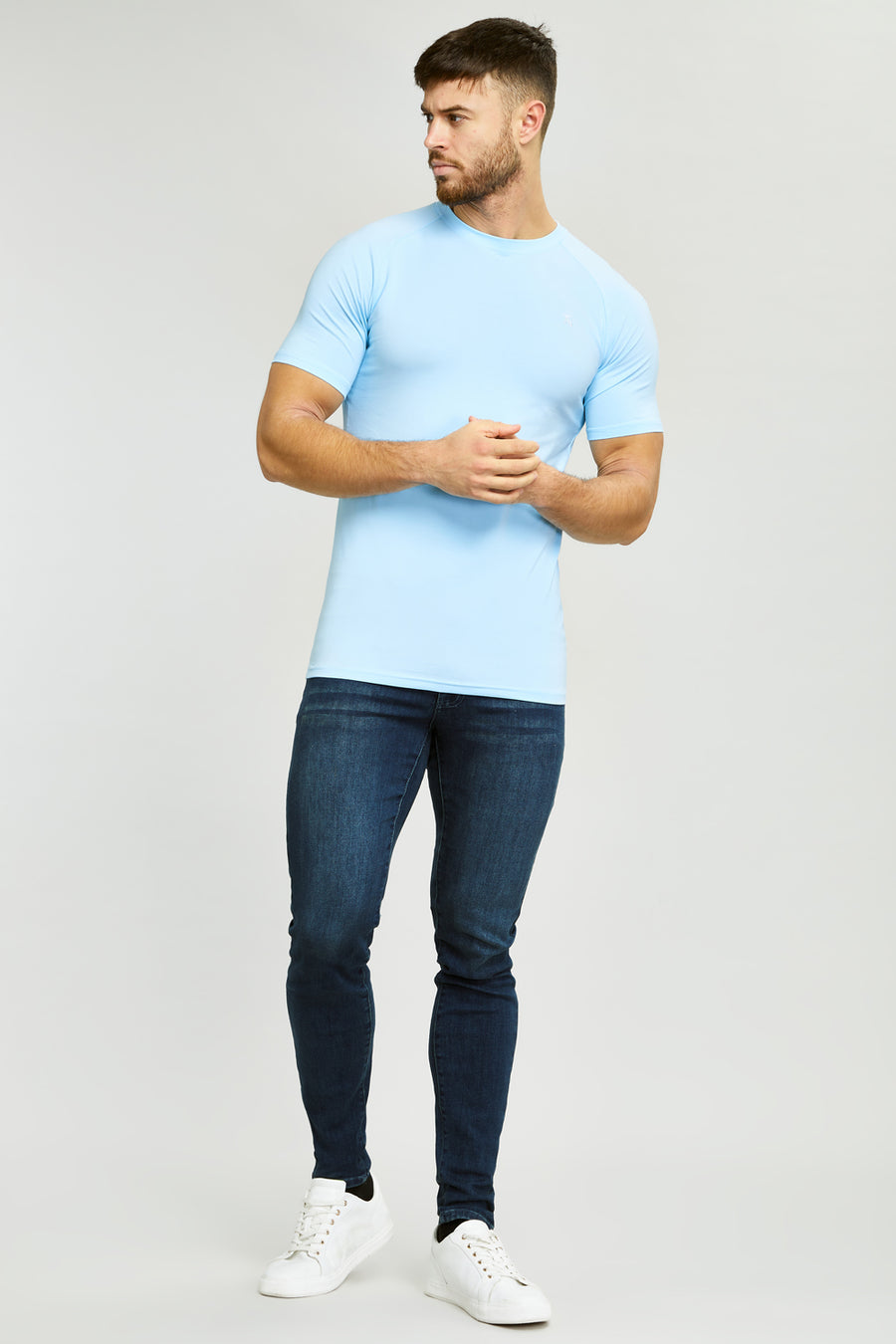 Premium Athletic Fit T-Shirt in Sky Blue - TAILORED ATHLETE - USA