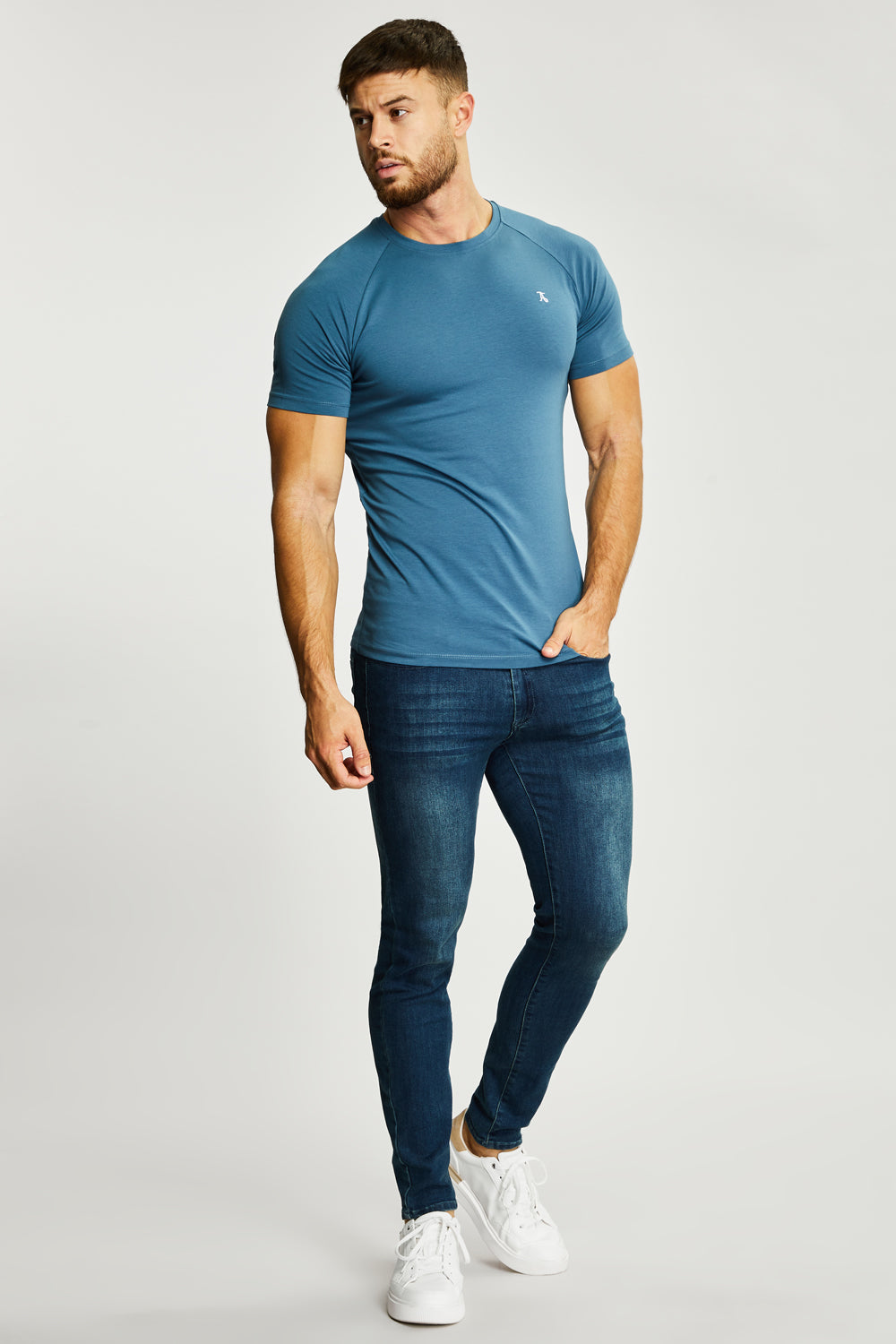 Blue SKOL Athletic Fit T-Shirt