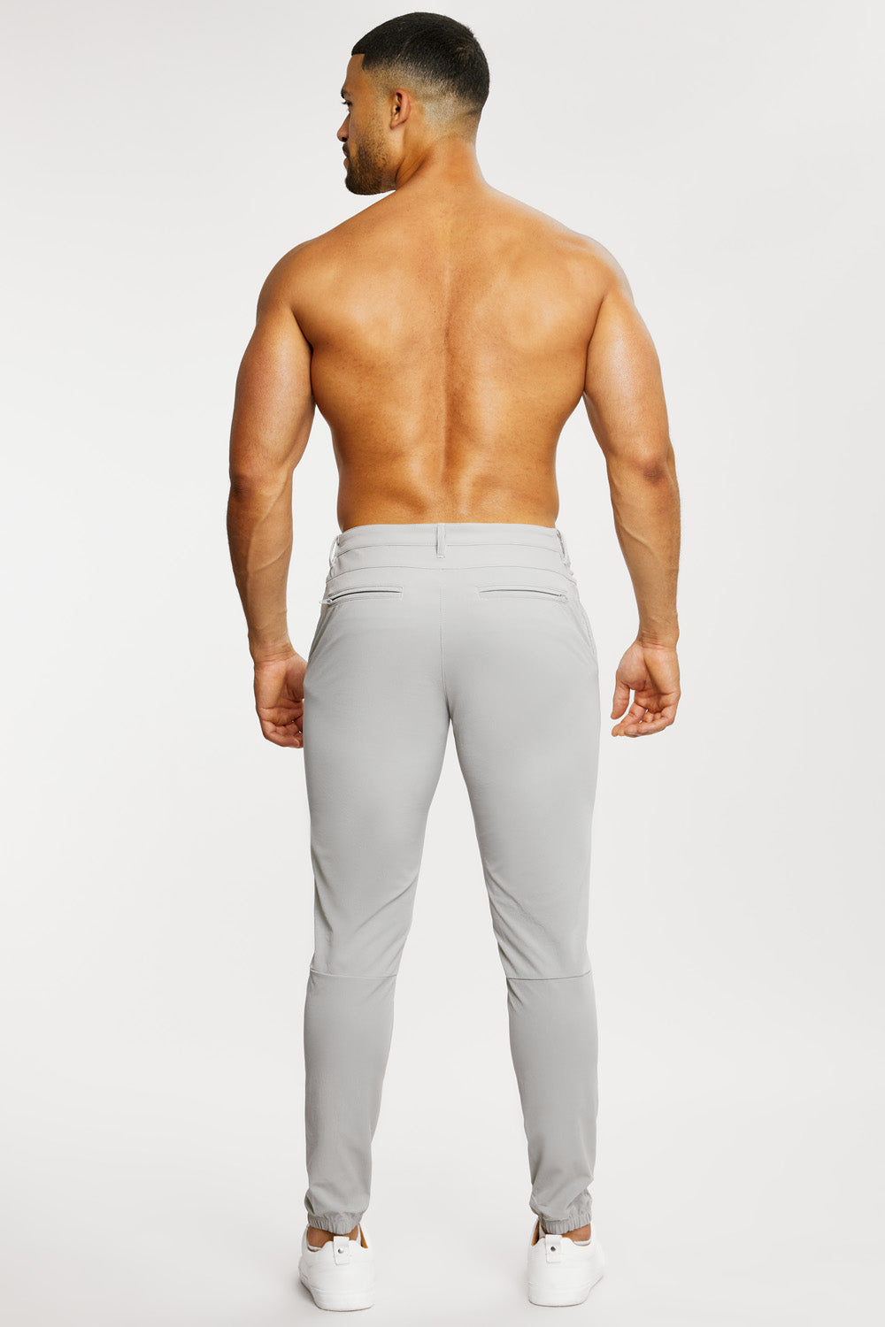 Everyday Tech Pants in Soft Grey - TAILORED ATHLETE - USA