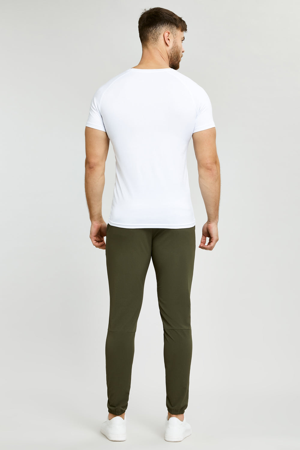 Buy Urbano Fashion Men Olive Green Cotton Slim Fit Casual Chinos Trousers  Stretch online