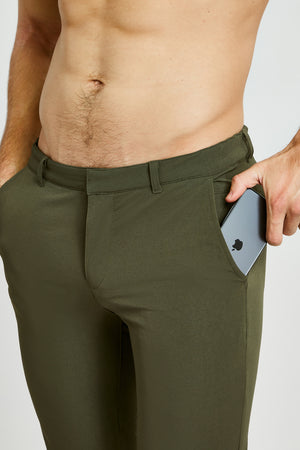 Everyday Tech Pants in Khaki - TAILORED ATHLETE - USA
