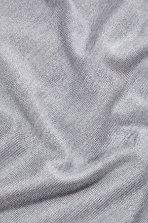 Merino Zip Neck Long Sleeve in Grey Melange - TAILORED ATHLETE - USA