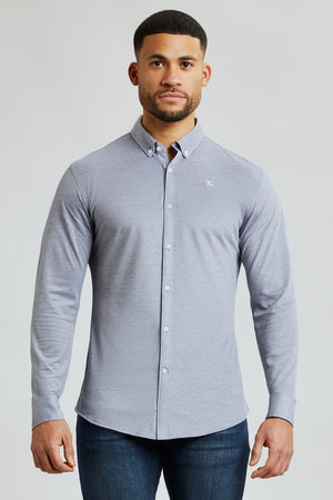 Cotton Oxford Shirt in Grey - TAILORED ATHLETE - USA