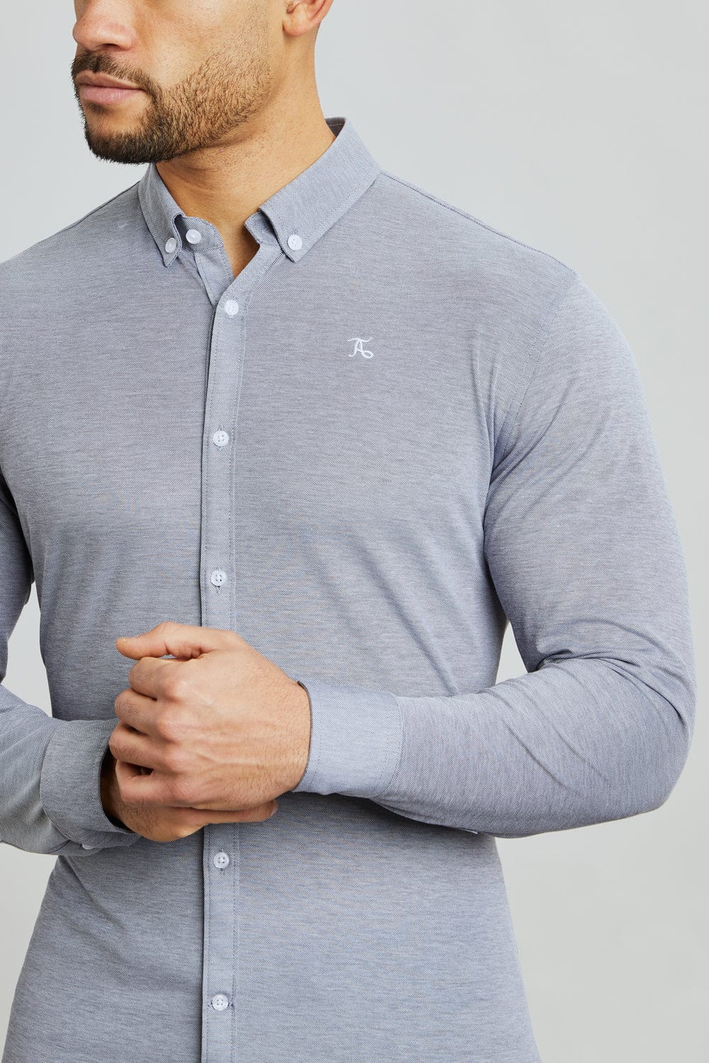 Oxford grey hot sale shirt