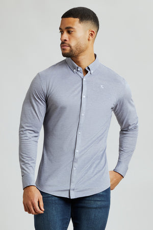 Cotton Oxford Shirt in Grey - TAILORED ATHLETE - USA