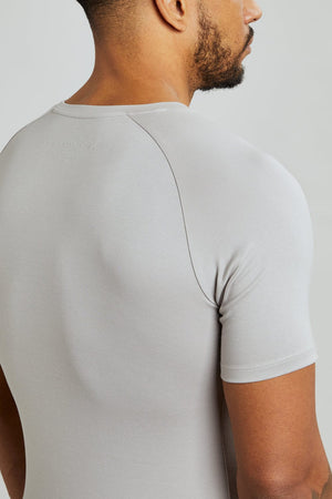 Split Hem T-Shirt in Chalk - TAILORED ATHLETE - USA