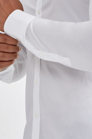 Athletic Fit Signature Shirt in White - TAILORED ATHLETE - USA