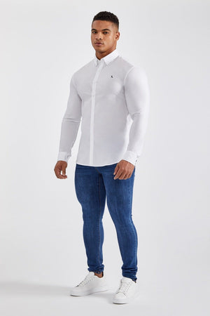 Athletic Fit Signature Shirt in White - TAILORED ATHLETE - USA