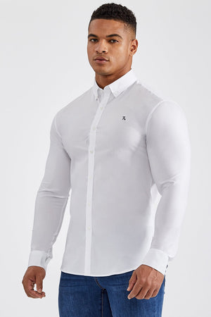Athletic Fit Signature Shirt in White - TAILORED ATHLETE - USA